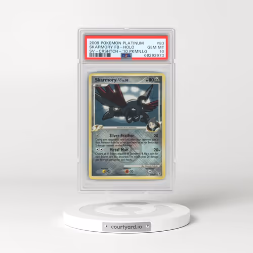 2009 Pokémon Platinum Supreme Victors #83 Skarmory FB - Holo Crosshatch-2010 Pokemon League (PSA 10 GEM MINT)