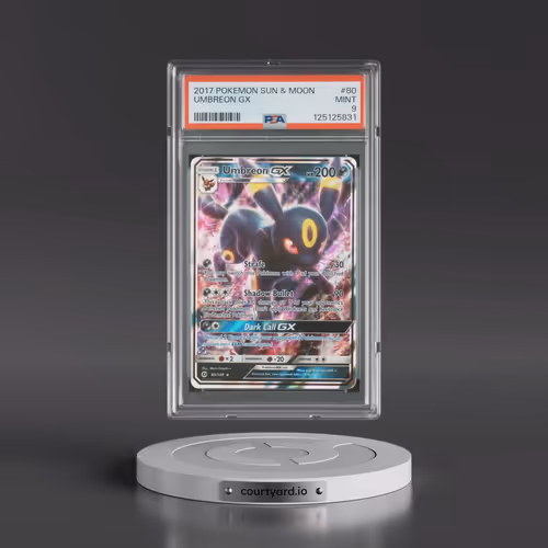 2017 Pokémon Sun & Moon #80 Umbreon GX - Holo (PSA 9 MINT)