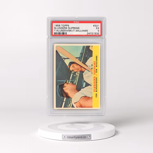 1958 Topps #321 Sluggers Supreme - T.Kluszewski/T.Williams (PSA 5 EX)