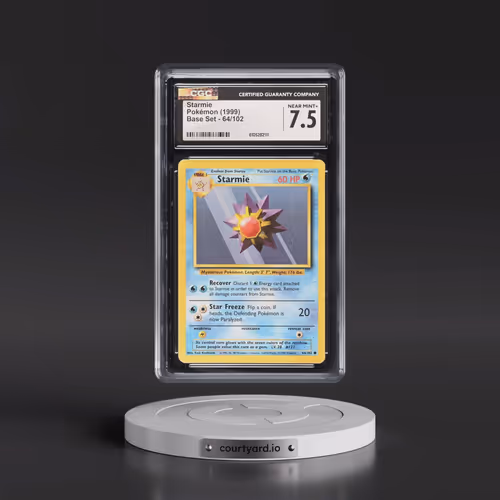 1999 Base Set #64/102 Starmie (CGC 7.5 NM+)