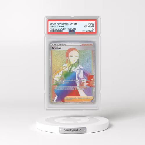 2020 Pokémon Sword & Shield Rebel Clash #202 Oleana - Full Art Secret (PSA 10 GEM MINT)