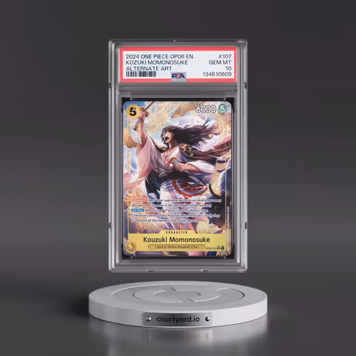 2024 One Piece OP06-Wings of the Captain #107 Kozuki Momonosuke - Alternate Art (PSA 10 GEM MINT)