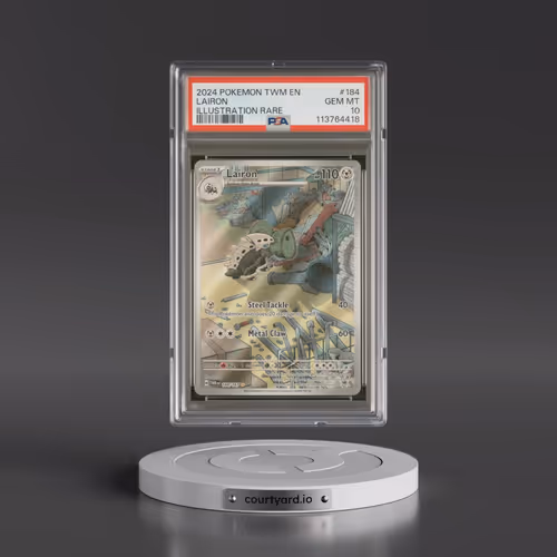 2024 Pokémon Twm EN-Twilight Masquerade #184 Lairon - Illustration Rare (PSA 10 GEM MINT)