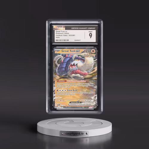 2024 Paldean Fates - PAF EN #053/091 Great Tusk ex - Holo (CGC 9 MINT)