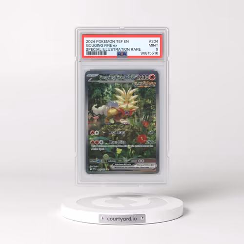 2024 Pokémon Tef EN-Temporal Forces #204 Gouging Fire EX - Holo Special Illustration Rare (PSA 9 MIN