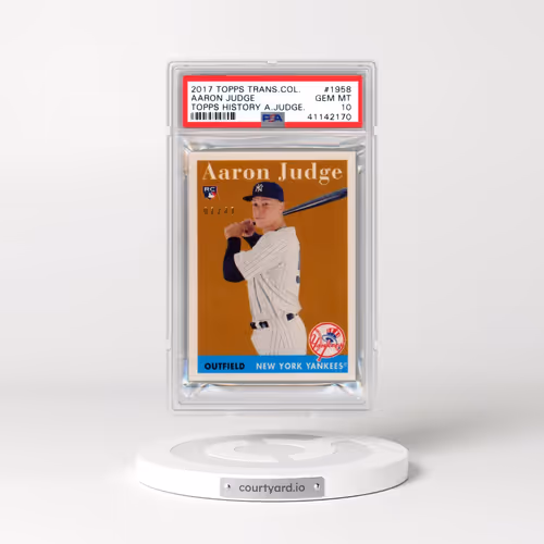2017 Topps Transcendent Collection Topps History Aaron Judge #1958 Aaron Judge (PSA 10 GEM MINT)