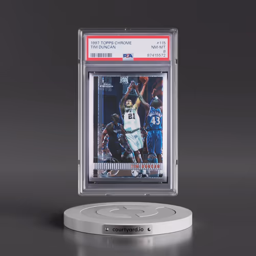 1997 Topps Chrome #115 Tim Duncan (PSA 8 NM-MT)