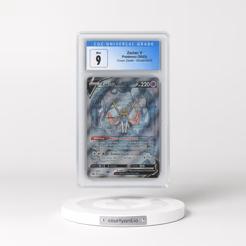2022 Crown Zenith #GG48/GG70 Zacian V - Holo (CGC 9 MINT)