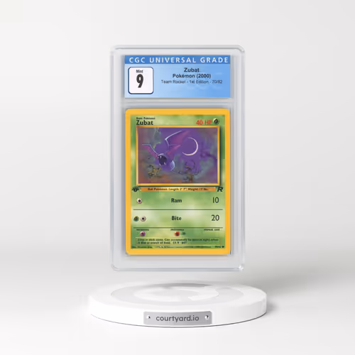 2000 Team Rocket #70/82 Zubat - 1st Edition 1st Edition (CGC 9 MINT)