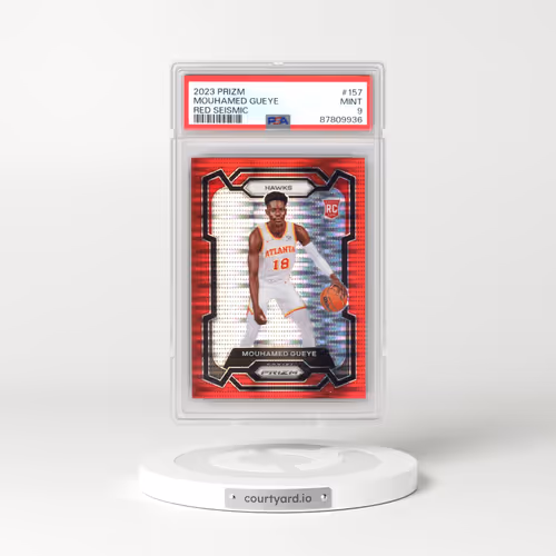 2023 Panini Prizm #157 Mouhamed Gueye - Red Seismic (PSA 9 MINT)