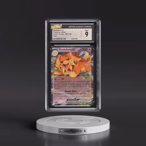 2024 Pokémon Scr EN-Stellar Crown #067 Dachsbun EX - Holo (CGC 9 MINT)
