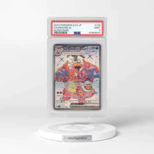 2023 Pokémon SV3-Ruler of the Black Flame #125 Charizard EX - Holo Super Rare (PSA 9 MINT)