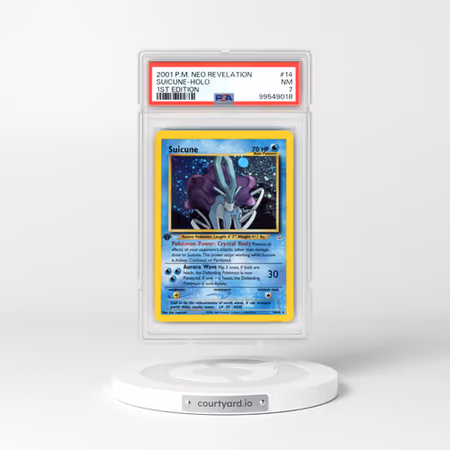 2001 Pokémon Neo Revelation #14 Suicune - 1st Edition Holo (PSA 7 NM)