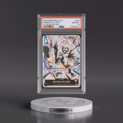 2025 One Piece Starter Deck ST21-EX Gear 5 #001 Monkey D. Luffy - Alternate Art (PSA 10 GEM MINT)