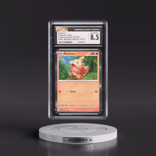 2023 Paldea Evolved #034/193 Fuecoco - Holo Summer Collector Chest (CGC 8.5 NM-MT+)
