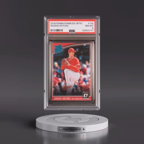 2018 Panini Donruss Optic #176 Shohei Ohtani (PSA 8 NM-MT)