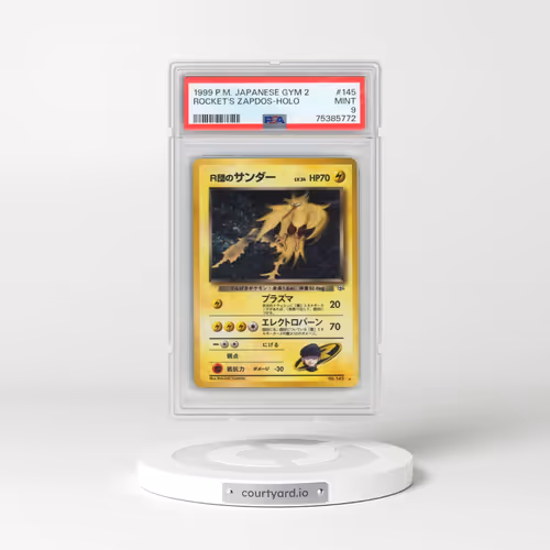 1999 Pokémon Gym 2 #145 Rocket's Zapdos - Holo (PSA 9 MINT)