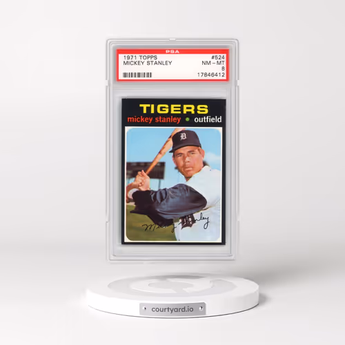 1971 Topps #524 Mickey Stanley (PSA 8 NM-MT)