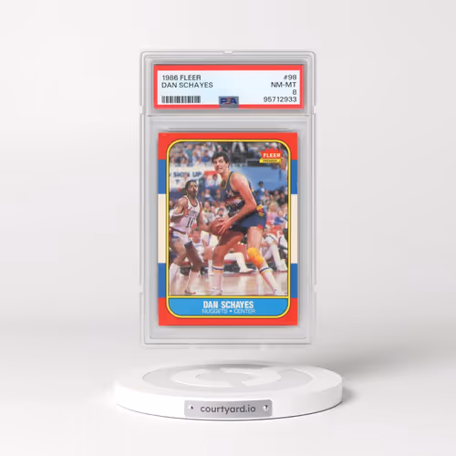 1986 Fleer #98 Dan Schayes (PSA 8 NM-MT)
