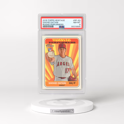 2018 Topps Heritage Rookie Performers #RP-SO Shohei Ohtani (PSA 8 NM-MT)