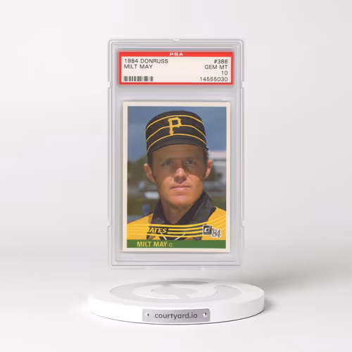 1984 Donruss #386 Milt May (PSA 10 GEM MINT)