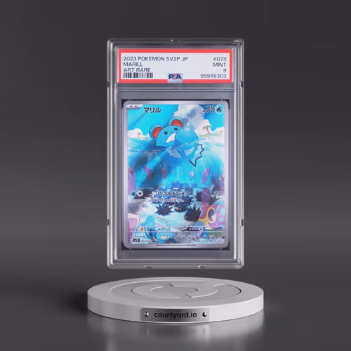 2023 Pokémon Sv2p-Snow Hazard #073 Marill - Art Rare (PSA 9 MINT)