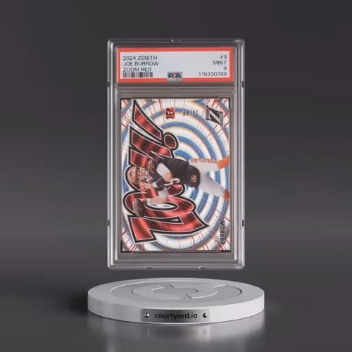 2024 Panini Zenith Zoom Red #3 Joe Burrow (PSA 9 MINT)
