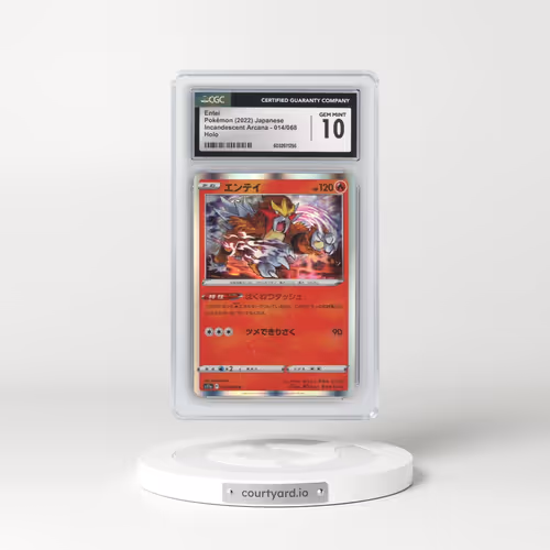 2022 Incandescent Arcana #014/068 Entei - Holo (CGC 10 GEM MINT)