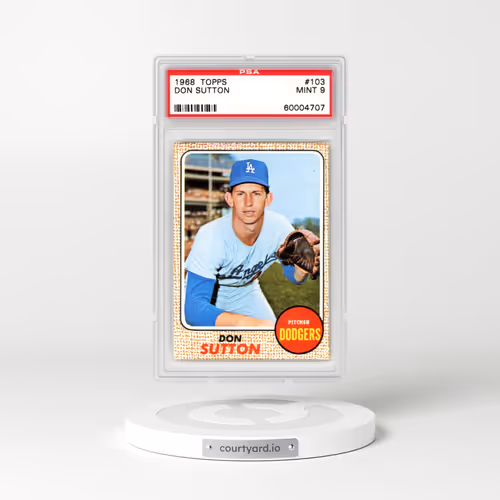 1968 Topps #103 Don Sutton (PSA 9 MINT)