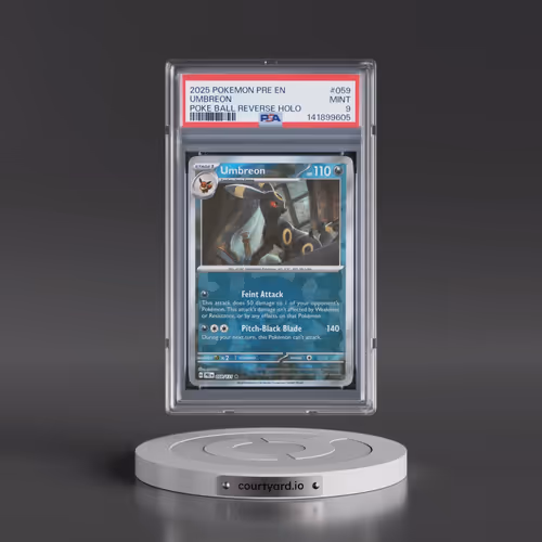 2025 Pokémon Pre EN-Prismatic Evolutions #059 Umbreon - Reverse Holo Poke Ball (PSA 9 MINT)