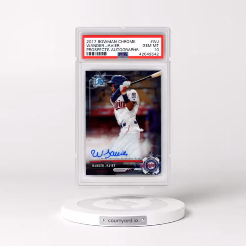 2017 Bowman Chrome Prospect Autographs #WJ Wander Javier (PSA 10 GEM MINT)