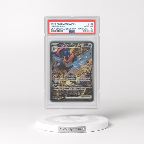 2024 Pokémon Svp EN-SV Black Star Promo #132 Greninja EX - Holo Shrouded Fable Special Illustration Collection (PSA 10 GEM MINT)