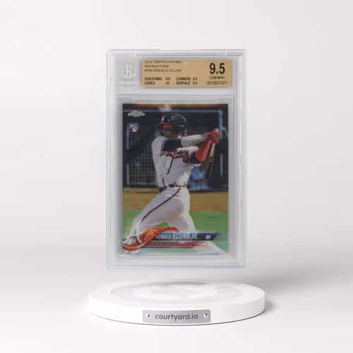 2018 Topps Chrome #193 Ronald Acuna Jr. - Refractor (BGS 9.5 GEM MINT)