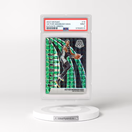 2023 Panini Mosaic Elevate #18 Victor Wembanyama - Green (PSA 9 MINT)