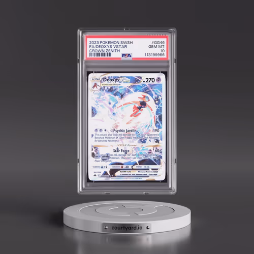 2023 Pokémon Sword and Shield Crown Zenith #GG46 Deoxys Vstar - Full Art (PSA 10 GEM MINT)