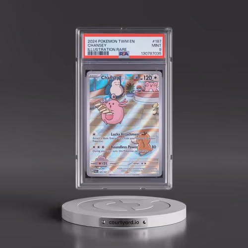 2024 Pokémon Twm EN-Twilight Masquerade #187 Chansey - Illustration Rare (PSA 9 MINT)