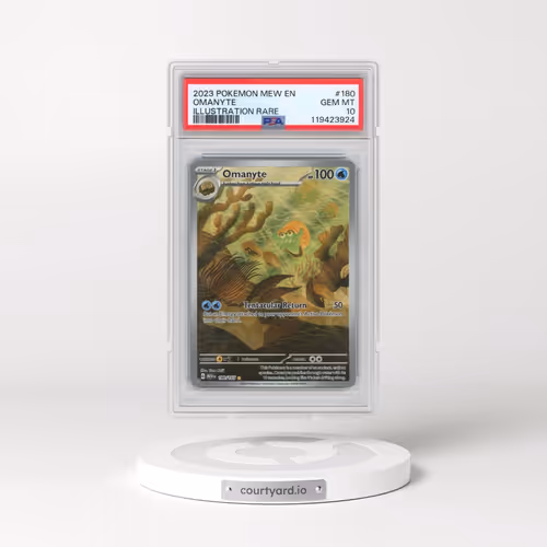 2023 Pokémon Mew EN-151 #180 Omanyte - Illustration Rare (PSA 10 GEM MINT)