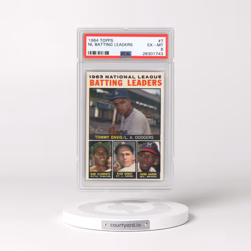 1964 Topps #7 NL Batting Leaders (PSA 6 EX-MT)