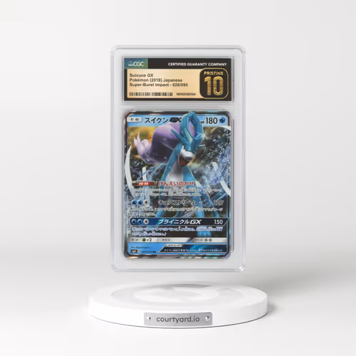 2018 Japanese Super-Burst Impact #28 Suicune GX - Full Art Holo (CGC 10 PRISTINE)