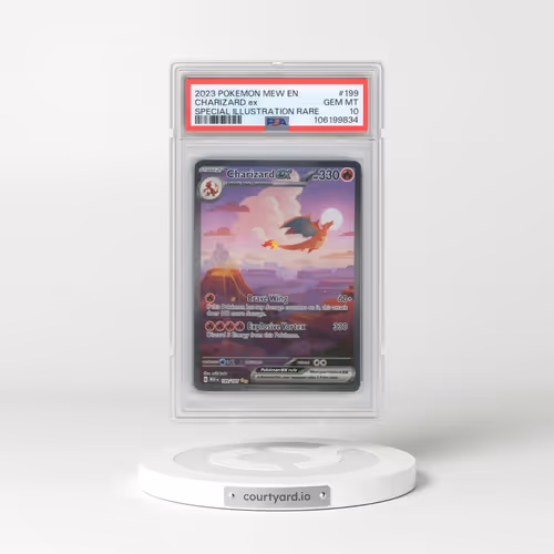 2023 Pokémon Mew EN-151 #199 Charizard EX - Holo Special Illustration Rare (PSA 10 GEM MINT)