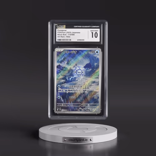 2025 Black Bolt - sv11B #115/086 Cryogonal - Art Rare Holo (CGC 10 GEM MINT)