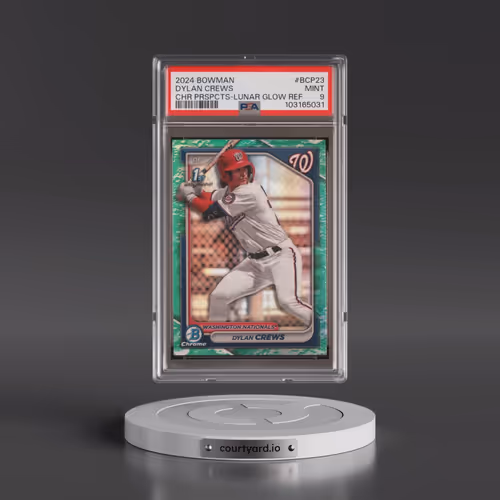2024 Bowman Chrome Prospects #BCP23 Dylan Crews - Lunar Glow Refractor (PSA 9 MINT)