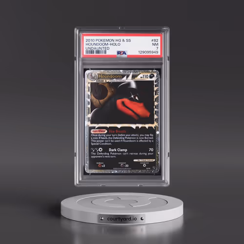 2010 Pokémon Heartgold & Soulsilver Undaunted #82 Houndoom - Holo (PSA 7 NM)