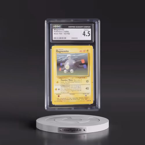 1999 Base Set #53/102 Magnemite (CGC 4.5 VG-EX+)