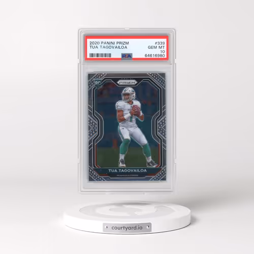 2020 Panini Prizm #339 Tua Tagovailoa (PSA 10 GEM MINT)