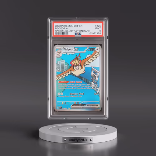 2023 Pokémon Obf EN-Obsidian Flames #225 Pidgeot EX - Holo Special Illustration Rare (PSA 9 MINT)
