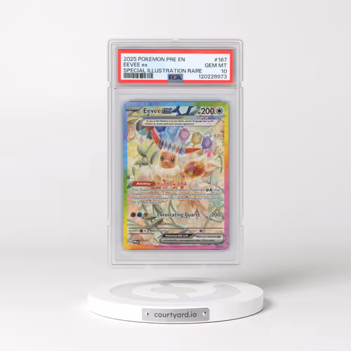 2025 Pokémon Pre EN-Prismatic Evolutions #167 Eevee EX - Holo Special Illustration Rare (PSA 10 GEM