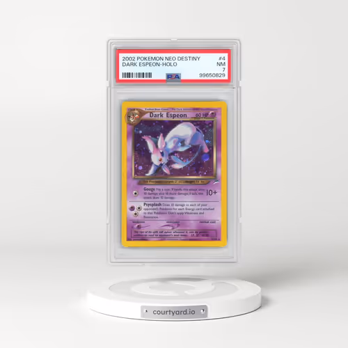 2002 Pokémon Neo Destiny #4 Dark Espeon - Holo (PSA 7 NM)