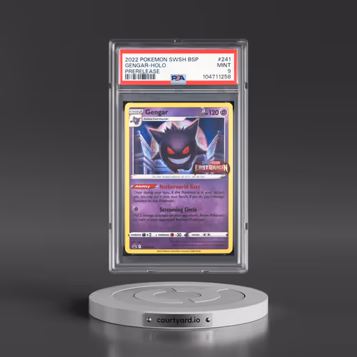 2022 Pokémon Swsh Black Star Promo #241 Gengar - Holo Prerelease (PSA 9 MINT)