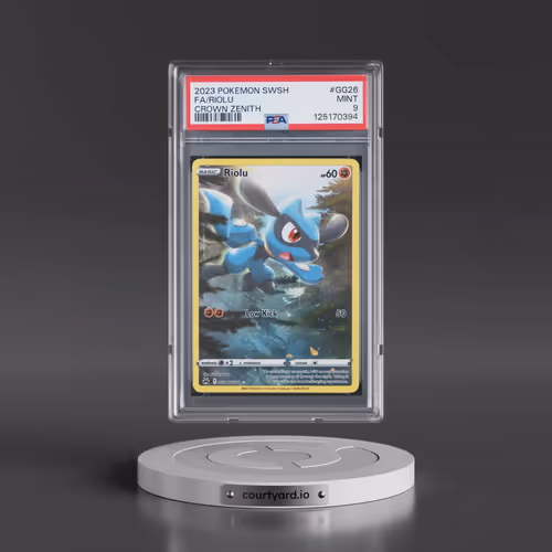 2023 Pokémon Sword and Shield Crown Zenith #GG26 Riolu - Full Art (PSA 9 MINT)